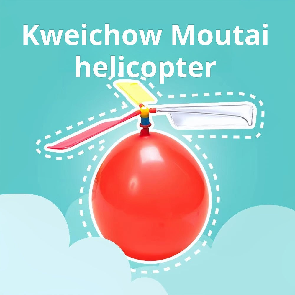 Balloon airplane helicopter children's toys gifts power propeller small airplane elementary school students creative small experiments