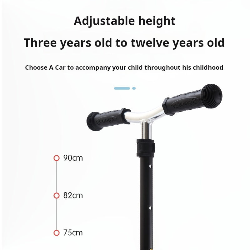 Two Wheel Kids Scooter 3-6-9 Year Old Kids Toy Slider Graffiti Big Wheel Foldable Scooter Wholesale