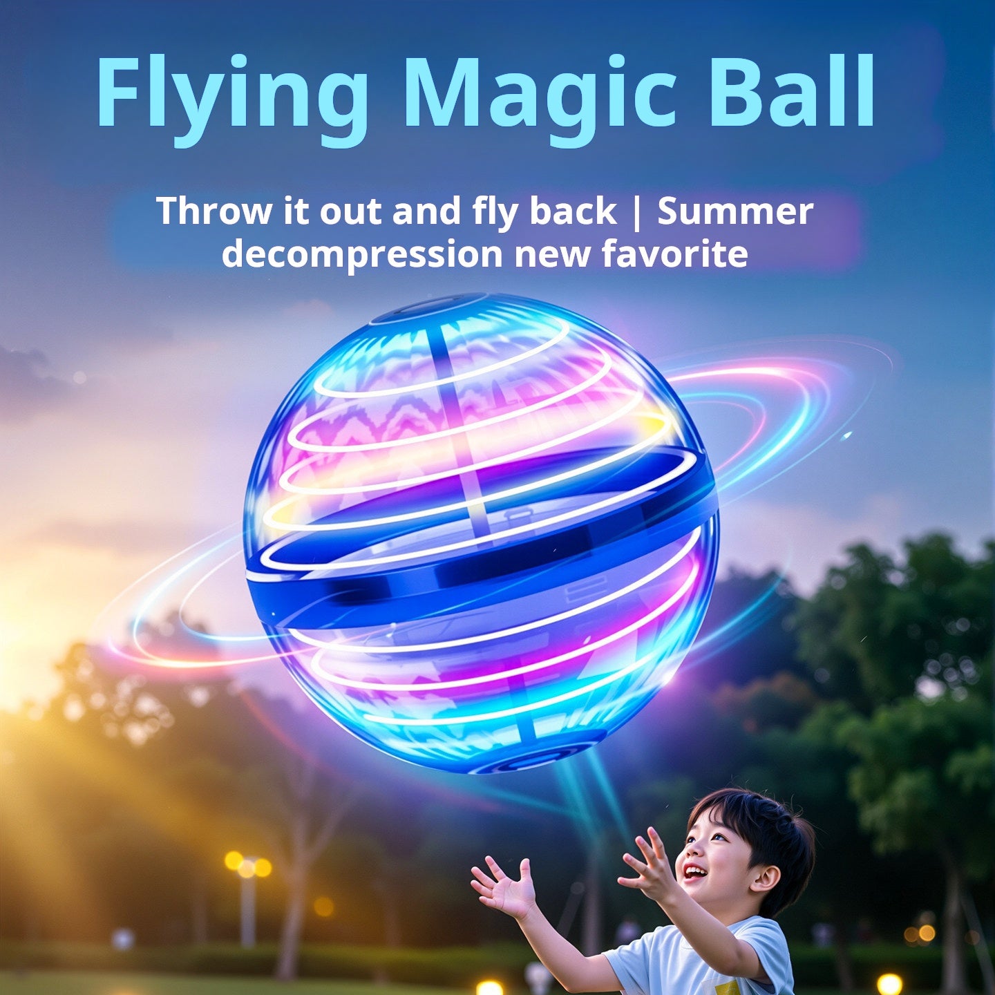 UFO Smart Induction Flying Ball Magic Ball Levitation Swing Flying Ball Boy Magic Birthday Gift Kids Toys