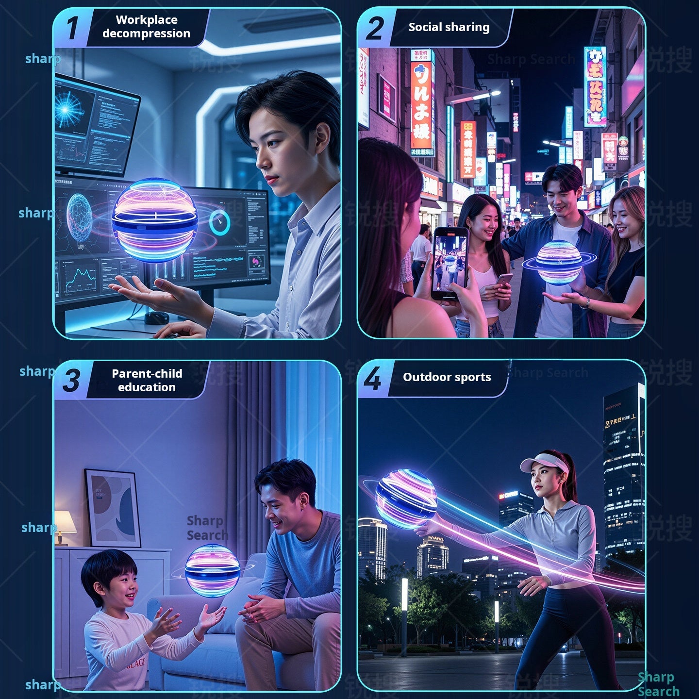 UFO Smart Induction Flying Ball Magic Ball Levitation Swing Flying Ball Boy Magic Birthday Gift Kids Toys