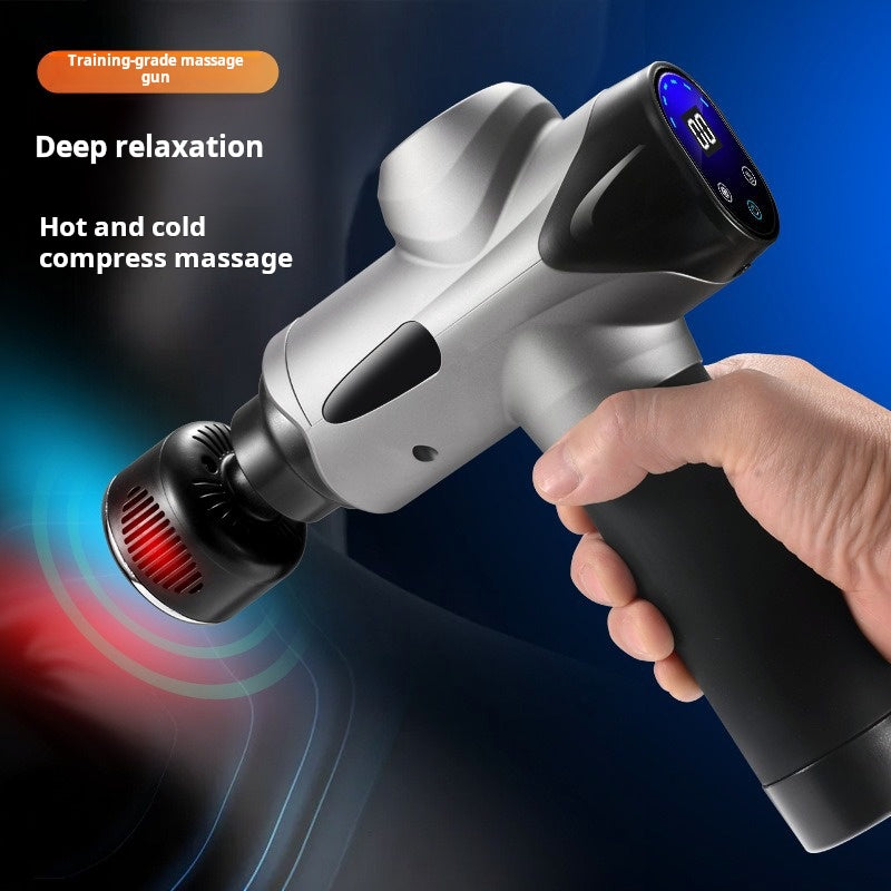 Professional-grade hot and cold compress fascia gun, multi-level deep relaxation and soothing muscle massager, shoulder, neck, waist, and leg massager