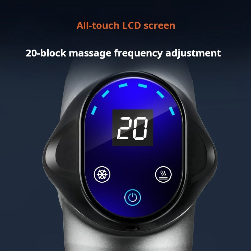 Professional-grade hot and cold compress fascia gun, multi-level deep relaxation and soothing muscle massager, shoulder, neck, waist, and leg massager